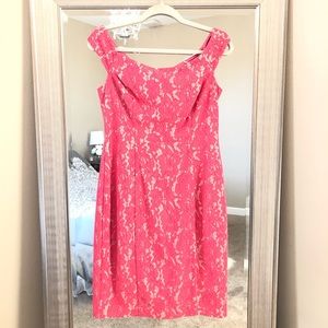 Vince Camuto Coral Lace Dress